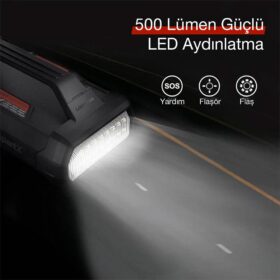 Lokithor APARTX2500 12V 2500Amp LiFePO4 Akıllı Akü Takviye + Pompa + Powerbank + Led Lamba