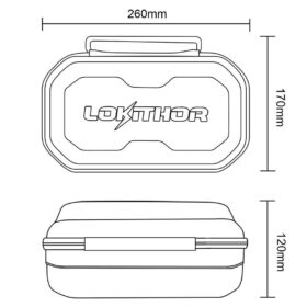 Lokithor CASE003 J Serisi Akü Takviye Cihazları İçin Taşıma Çantası