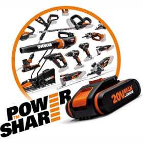 WORX WX354.4CK 20Volt/4.0Ah Li-ion Çift Akülü Kömürsüz Profesyonel Şarjlı Darbeli Matkap + DA980045 9 Çok Fonksiyonlu 27CM Çelik Kamp Çakısı